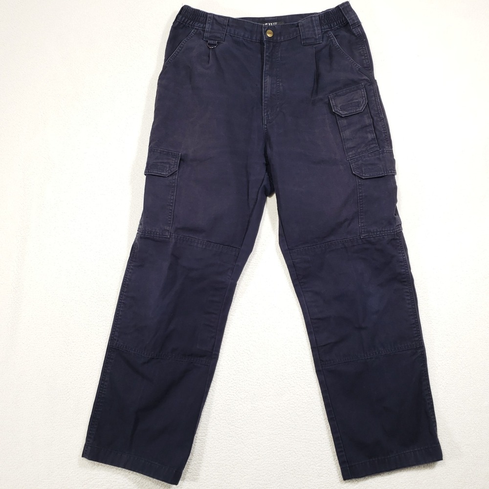 5.11 Tactical Cargo Pants Mens 32x34 Navy Blue 74251 Cotton Canvas Utility Work